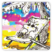 Charlie Brown and Snoopy in Hipster Dog Dreams